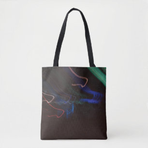 Bolsa Tote Ilustração das luzes LED de cor ajustada