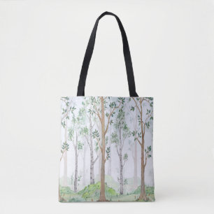 Bolsa Tote Ilustração de aquarela — Floresta de fada. i Crian