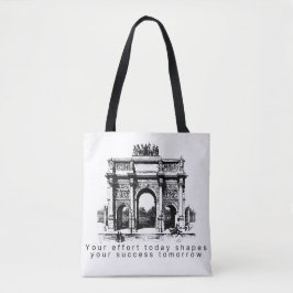 Bolsa Tote Ilustração de Arco Clássico
