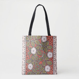 Bolsa Tote Ilustração de Arte de Rosa Selvagem Flor Vintage
