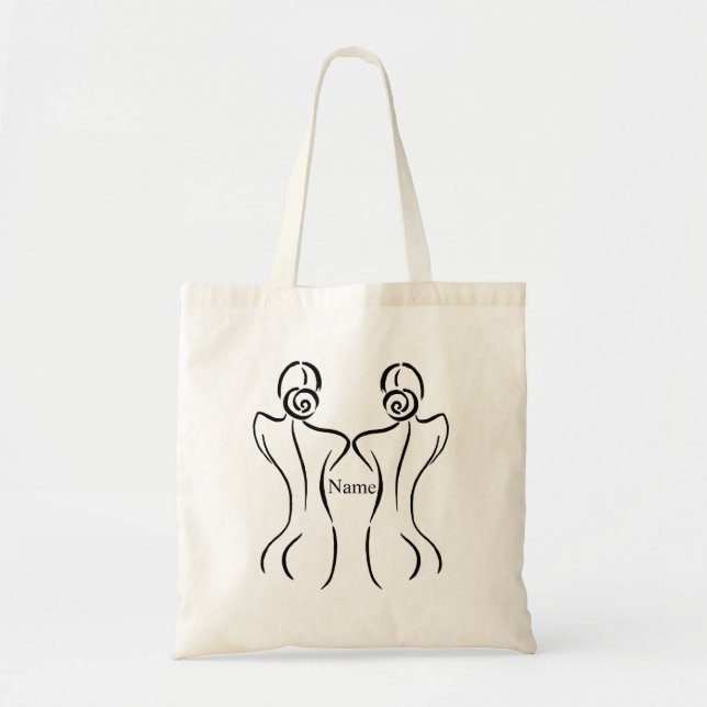 Bolsa Tote Ilustração de arte feminina Thunder_Cove (Frente)