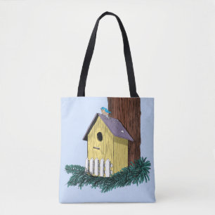 Bolsa Tote Ilustração de Birdhouse