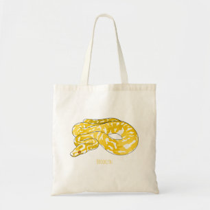 Bolsa Tote Ilustração de cobra de pitão birmanês
