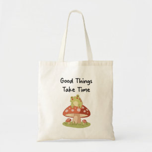 Bolsa Tote Ilustração de Cogumelo de Rã - As Boas Coisas Leva