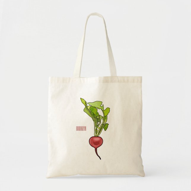 Bolsa Tote Ilustração de desenho animado (Frente)