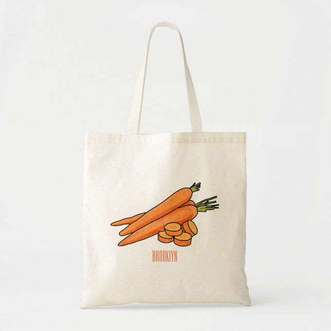 Bolsa Tote Ilustração de desenho animado (Frente)