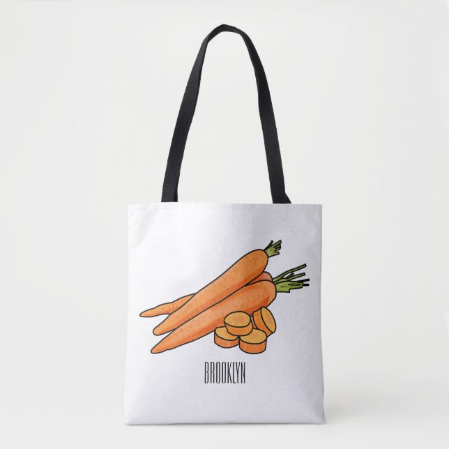Bolsa Tote Ilustração de desenho animado (Frente)