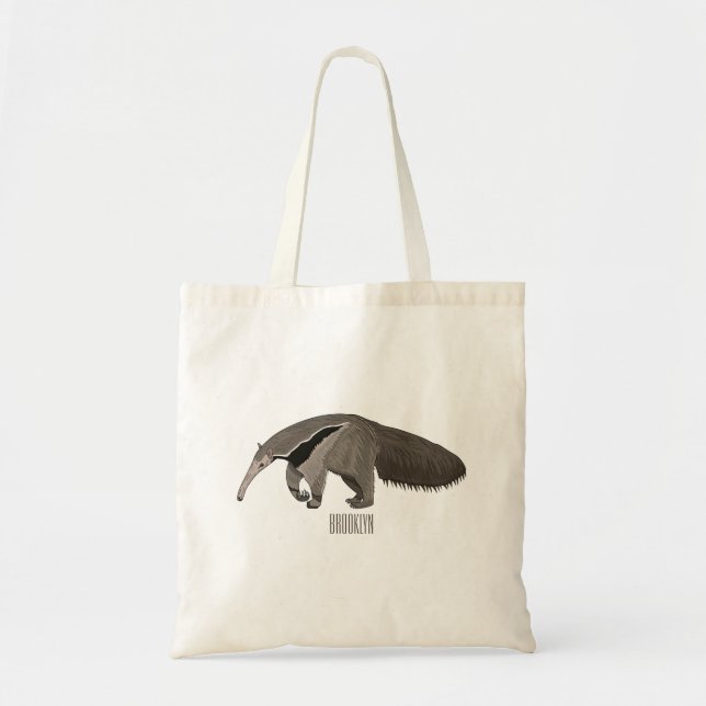 Bolsa Tote Ilustração de desenho animado (Frente)