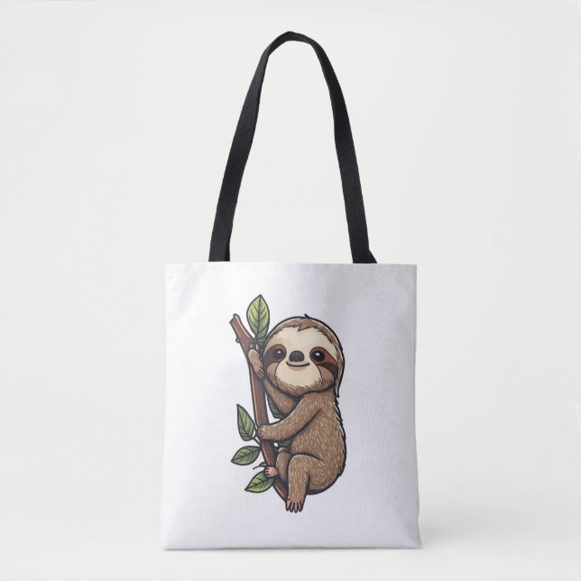 Bolsa Tote Ilustração de desenho animado (Frente)