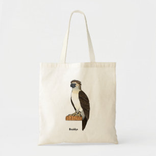 Bolsa Tote Ilustração de desenho animado de ave-águia filipin