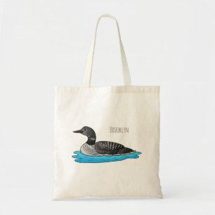 Bolsa Tote Ilustração de desenho animado de aves soltas