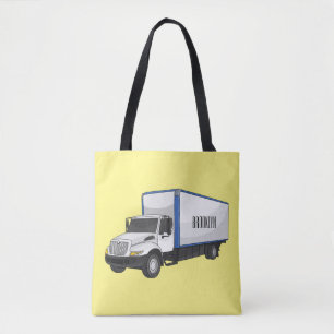 Bolsa Tote Ilustração de desenho animado de caminhão