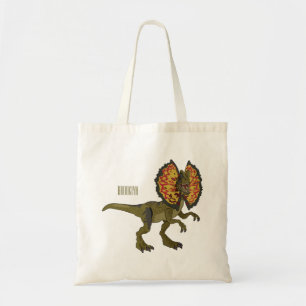 Bolsa Tote Ilustração de desenho animado de Dilophosaurus
