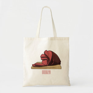 Bolsa Tote Ilustração de desenho animado de Ham
