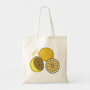 Bolsa Tote Ilustração de desenho animado de limão