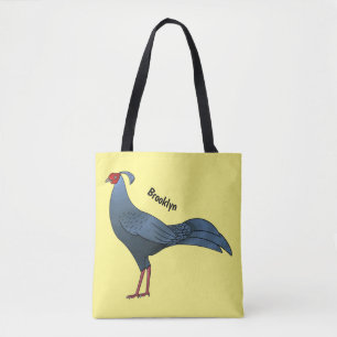 Bolsa Tote Ilustração de desenho animado de pássaro de bombei