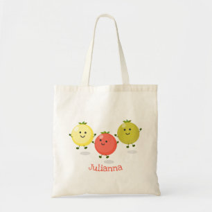 Bolsa Tote Ilustração de desenho animado de tomate de cereja