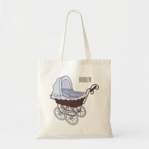 Bolsa Tote Ilustração de desenho animado do stroller