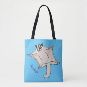 Bolsa Tote Ilustração de desenho animado fofo de esquilo-do-z
