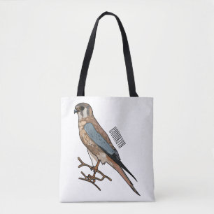 Bolsa Tote Ilustração de desenho de aves do estrel americano