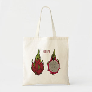 Bolsa Tote Ilustração de desenho de fruta do dragão