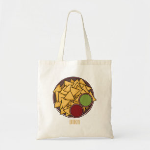 Bolsa Tote Ilustração de desenho de Nachos