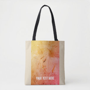 Bolsa Tote Ilustração de Desenho de Senhora da Menina de Cont
