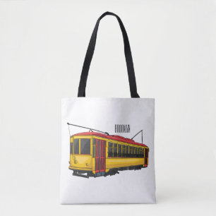 Bolsa Tote Ilustração de desenho do carrinho de Mata