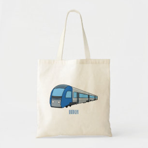 Bolsa Tote Ilustração de desenho do comboio elétrico