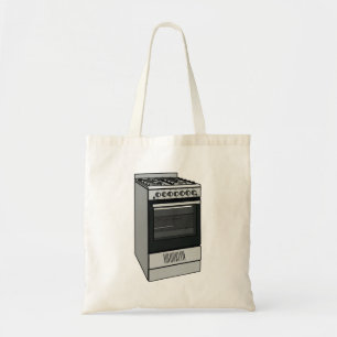Bolsa Tote Ilustração de desenho do fogão elétrico