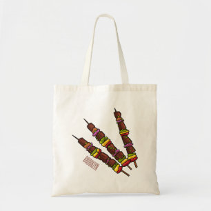 Bolsa Tote Ilustração de desenho do Kebab ou kabob