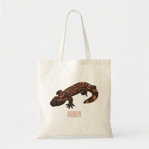 Bolsa Tote Ilustração de desenho do monstro de Gila
