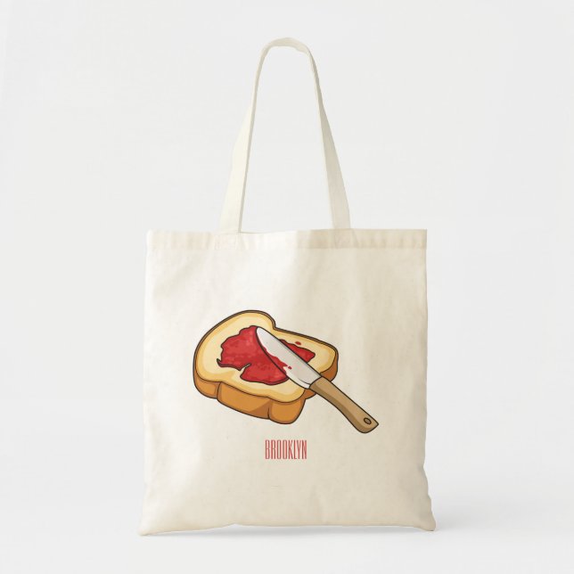 Bolsa Tote Ilustração de desenho em papel e emperramento (Frente)
