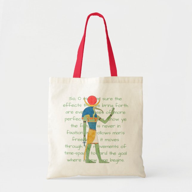 Bolsa Tote Ilustração de Deus Egípcio com a Pintura (Frente)