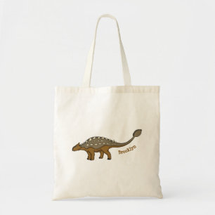 Bolsa Tote Ilustração de dinossauro blindado Ankylosaurus