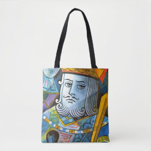 Bolsa Tote Ilustração de estoque da Espada King Holding