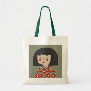 Bolsa Tote Ilustração de garota