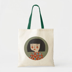 Bolsa Tote Ilustração de garota