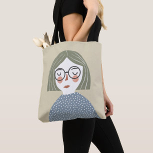 Bolsa Tote Ilustração de garota