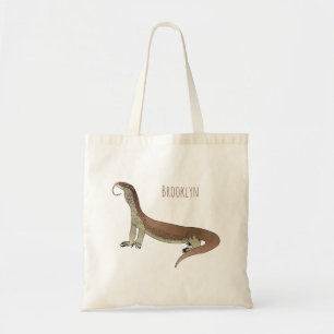 Bolsa Tote Ilustração de lagarto monitor cartoon