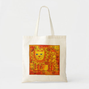 Bolsa Tote Ilustração de Leão Estampado em Aquarela
