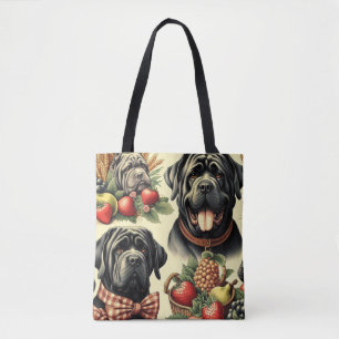 Bolsa Tote Ilustração de Mastiff Neapolitano Vintage