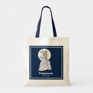 Bolsa Tote Ilustração de moda de vestido de noiva da princesa