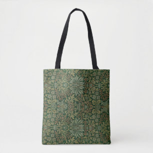 Bolsa Tote Ilustração de Ornamento de Vintagem de Jardim Flor