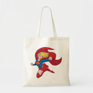 Bolsa Tote Ilustração de Supergirl Voando para Cima