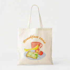 Bolsa Tote Ilustração de tempo do Brakfast