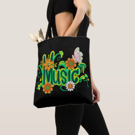 Bolsa Tote Ilustração de Tipografia de Boas Vibrações