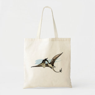 Bolsa Tote Ilustração De Um Dinossauro Pteranodon.
