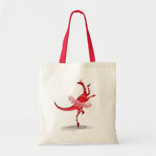 Bolsa Tote Ilustração De Um Raptor De Ballerina.