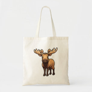 Bolsa Tote Ilustração de veado de desenho animado